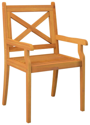 Tuinstoelen 2 st massief acaciahout