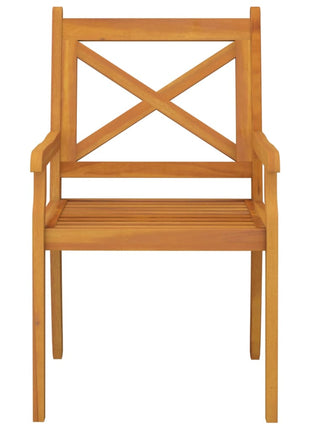 Tuinstoelen 2 st massief acaciahout