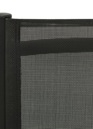 Tuinstoelen 2 St Inklapbaar Textileen Aluminium Zwart