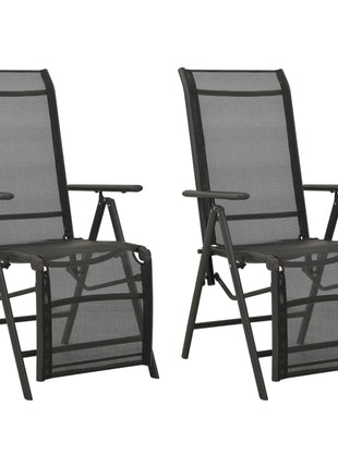 Tuinstoelen Verstelbaar Textileen Aluminium Kleurig