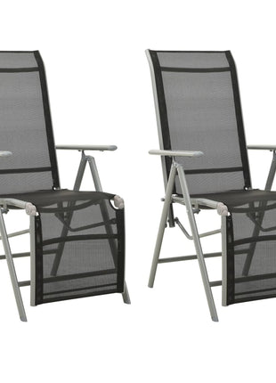 Tuinstoelen Verstelbaar Textileen Aluminium Kleurig