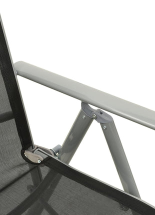 Tuinstoelen Verstelbaar Textileen Aluminium Kleurig