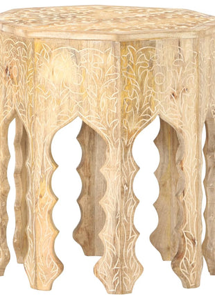 Bijzettafel Ø48 Cm Massief Mangohout