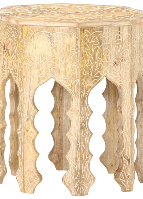 Bijzettafel Ø48 Cm Massief Mangohout