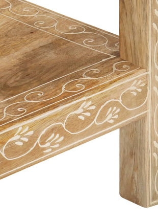 Wandtafel 80X35X74 Cm Massief Mangohout Wit