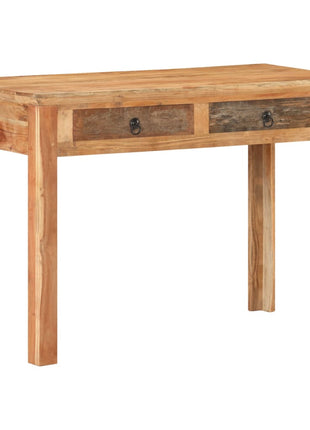 Bureau 110X50X75 Cm Massief Gerecycled Hout Gerookt Eiken