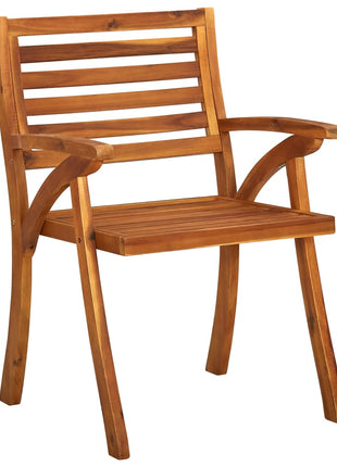 Tuinstoelen 3 st massief acaciahout