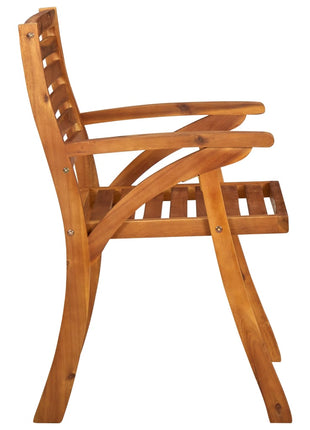 Tuinstoelen 3 st massief acaciahout