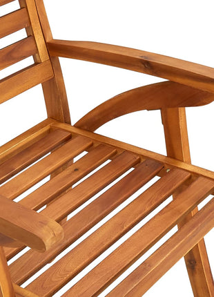 Tuinstoelen 3 st massief acaciahout