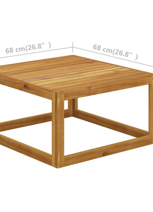 Salontafel 68X68X29 Cm Massief Acaciahout