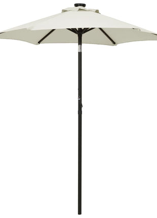 Parasol Met Led-Verlichting 200X211 Cm Aluminium
