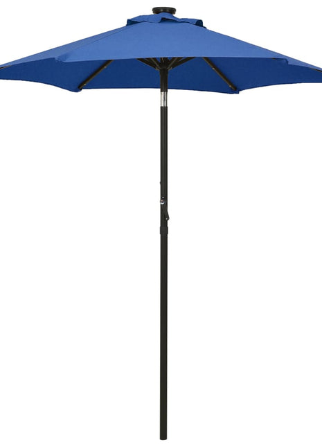 Parasol Met Led-Verlichting 200X211 Cm Aluminium