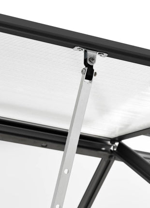 Broeikas 1,38 m² aluminium antracietkleurig