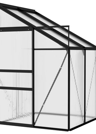Broeikas 2,59 m³ aluminium antracietkleurig