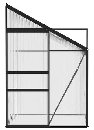 Broeikas 2,59 m³ aluminium antracietkleurig