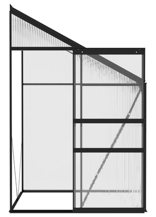 Broeikas 2,59 m³ aluminium antracietkleurig