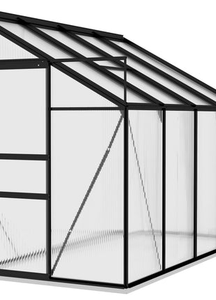 Broeikas 5,24 m³ aluminium antracietkleurig