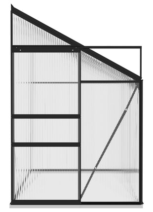 Broeikas 5,24 m³ aluminium antracietkleurig