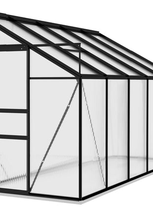 Broeikas 6,5 m³ aluminium antracietkleurig