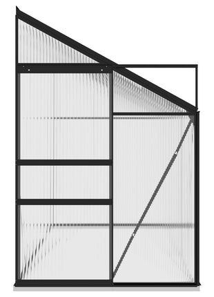 Tuinkas 7,77 m³ aluminium antracietkleurig
