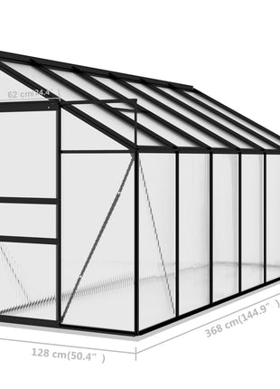 Tuinkas 7,77 m³ aluminium antracietkleurig