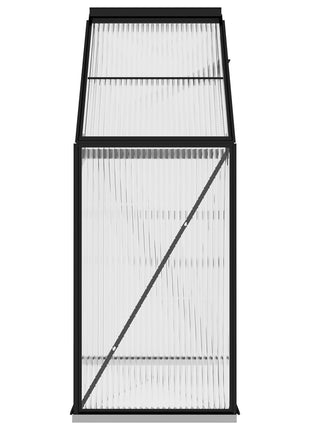 Tuinkas 1,33 m² aluminium antracietkleurig