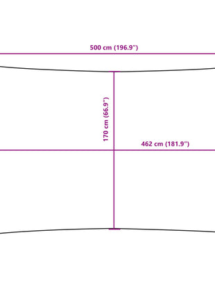 Zonnescherm Rechthoekig Oxford Stof Kleurig Terracotta