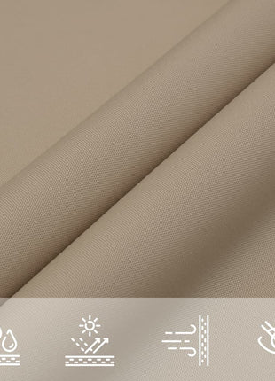 Zonnescherm Rechthoekig Oxford Stof Taupe