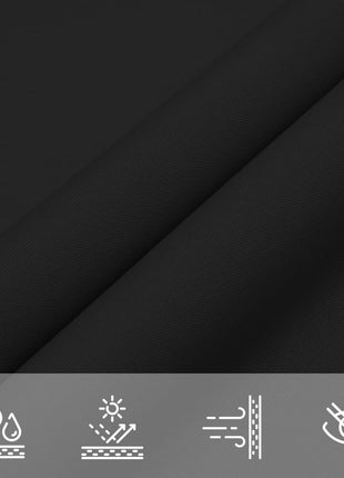 Zonnescherm Rechthoekig 2,5X4 M Oxford Stof Zwart