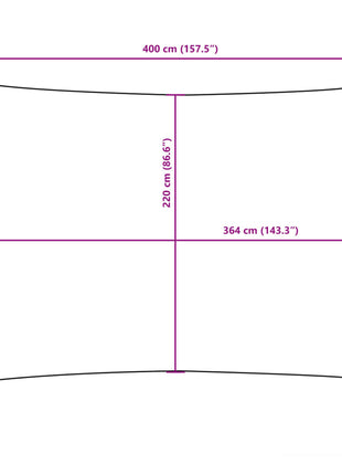 Zonnescherm Rechthoekig 2,5X4 M Oxford Stof Zwart
