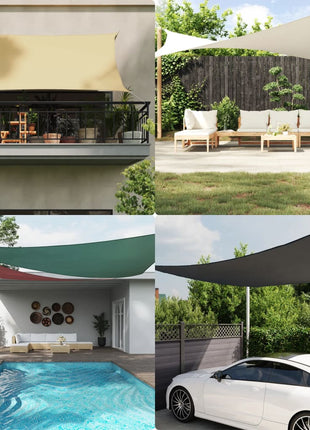 Zonnescherm Rechthoekig 2,5X4 M Oxford Stof Zwart