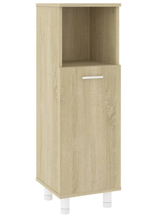 Badkamerkast 30x30x95 cm spaanplaat sonoma eikenkleurig