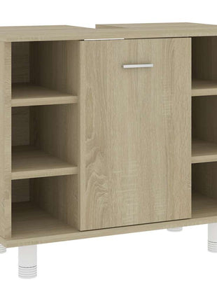 Badkamerkast 60x32x53,5 cm bewerkt hout sonoma eikenkleurig