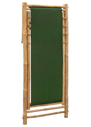 Ligstoel Bamboe En Canvas