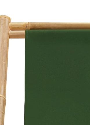 Ligstoel Bamboe En Canvas