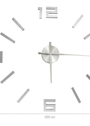 3D-Wandklok Modern Xxl 100 Cm Kleurig