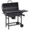 Barbecuevat Met Wielen En Schappen 115X85X95 Cm Staal Zwart