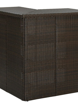Hoekbartafel 100X50X105 Cm Poly Rattan