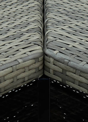 Hoekbartafel 100X50X105 Cm Poly Rattan