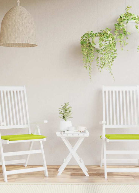 Tuinstoelkussens 2 st 50x50x4 cm oxford stof felgroen