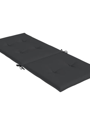 Tuinstoelkussens 6 st hoge rug 120x50x3 cm stof zwart