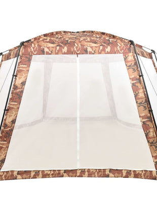 Zwembadtent 660x580x250 cm stof camouflage