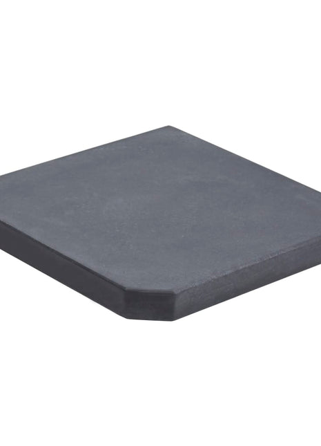 Parasolvoetplaat vierkant 25 kg graniet zwart