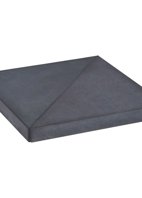 Parasolvoetplaat vierkant 15 kg graniet zwart