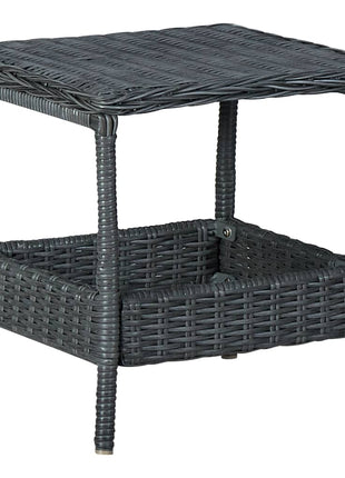 Tuintafel 45X45X46,5 Cm Poly Rattan