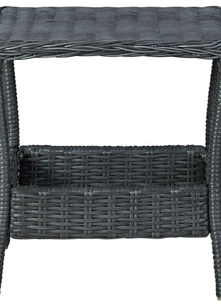 Tuintafel 45X45X46,5 Cm Poly Rattan