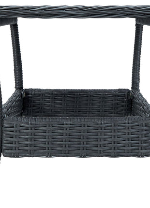 Tuintafel 45X45X46,5 Cm Poly Rattan