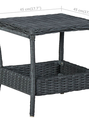 Tuintafel 45X45X46,5 Cm Poly Rattan