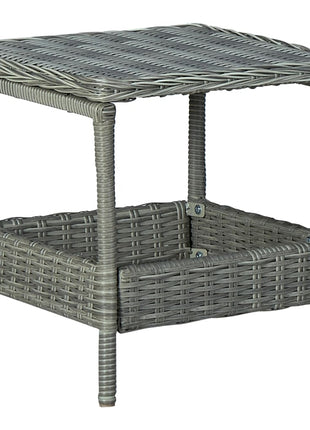 Tuintafel 45X45X46,5 Cm Poly Rattan