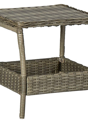 Tuintafel 45X45X46,5 Cm Poly Rattan